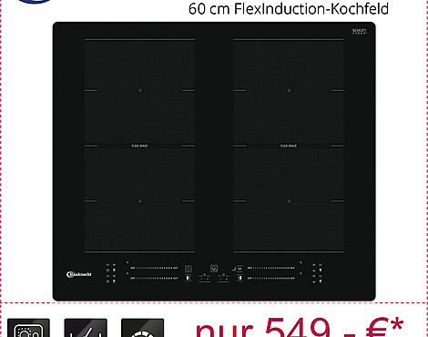 Autarkes Induktionsfeld mit Slider Bedienung & FlexiCook - BS2360FAL