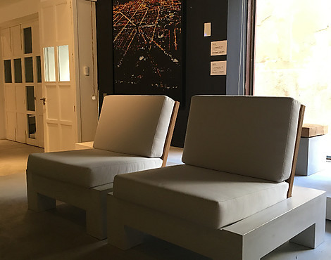 ww2 design © - Loungemöbel LS2 FREIRAUM 2-teilig Beton Sessel Sitzecke