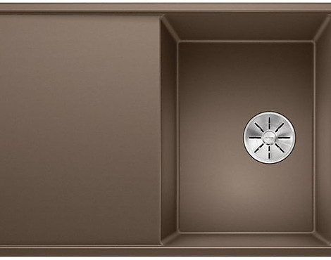 Silgranitspüle mit Holzschneidbrett - Axia III 5 S