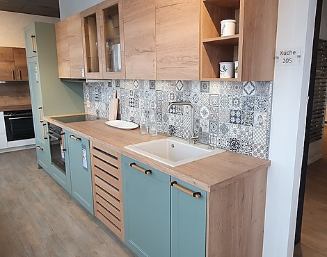 Nobilia MK 684 Cascada Küchenzeile mit Einbaugeräten - Nobilia 684 Cascada/198 Eiche Sierra