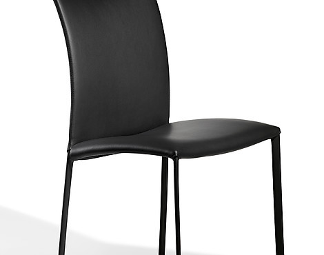 Stuhl Nobile Soft Hochlehner - Nobile Soft Leder schwarz