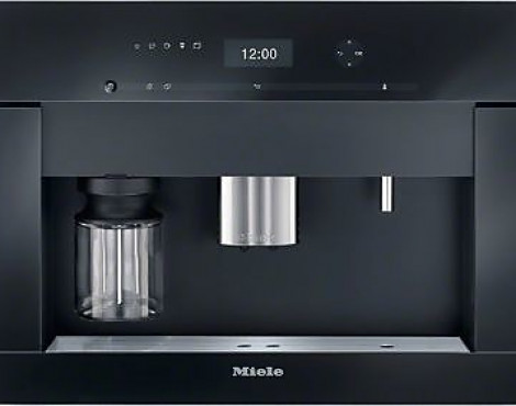 CVA 6805 Einbau-Kaffee-Vollautomat mit Frischwasseranschluss - CVA 6805 Obsidianschwarz/ Edelstahl Claensteel