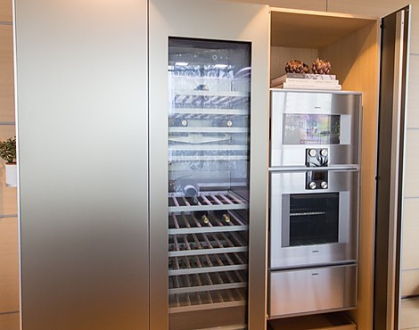 b3 Hochwand inkl. Gaggenau - Aluminium Sandbeige