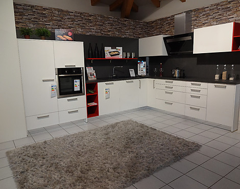 Exklusive L Küche Schüller Nova Gloss Brilliantweiss hochglanz - Novagloss Brilliantweiss hochglanz K111G