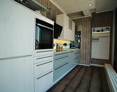 Nordic wood Weiß und Fjordblau glänzend - Pronorm TU/BU