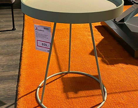 moderner Beistelltisch Softlack Sikkens pearl rund - WK 864