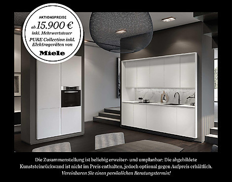 Moderne Aktionsküche zum exklusiven Preis - PURE Collection