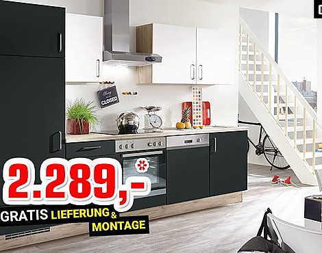 Modern, schlicht und supermatt – Fronten in Lacklaminat, Alpinweiß supermatt und Lacklaminat Schwarz supermatt - Touch