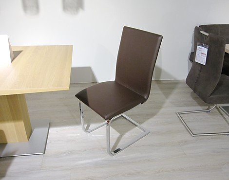 Schwingstuhl - Kunstleder dunkelbraun