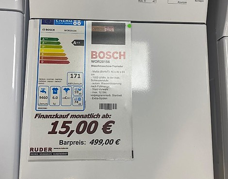 Waschmaschine - WOR20156