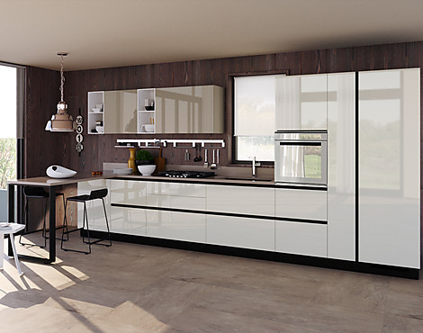 Hochwertig lackierte Designküche - Scavolini LiberaMente grifflos
