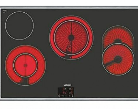 80cm Elektrokochfeld von Siemens ET845HH17 mit 4 Kochstellen und Edelstahlrahmen Neugerät - Siemens ET845HH17