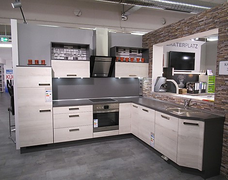 Moderne L-Küche in Eiche Halifax - Riva
