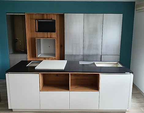 wenn erlesene Materialien aufeinander treffen - AV 7070 Industriestahl A694/ AV 5095-GL V879 Designglas weiß