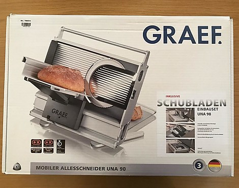 Gräf mobiler Allesschneider UNA 90 inkl. Schubladen-Einbauset UNA 98 - Gräf mobiler Allesschneider UNA 90 inkl. Schubladen-Einbauset UNA 98