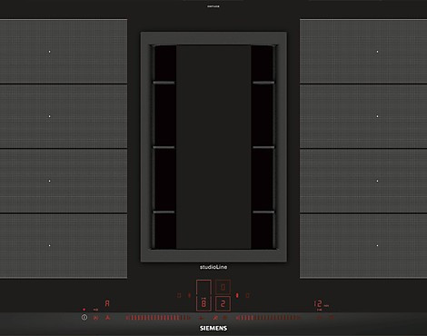 Muldenlüfter 80 cm - Siemens EX877LX33E Studio Line mit Umluft-Set