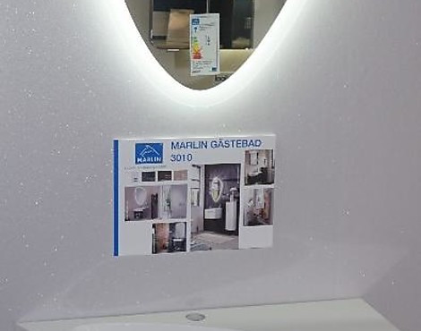 Design Gäste-WC Lösung mit Mineralguss-WT 66 cm breit - 3010 Sun Robinie Dunkel