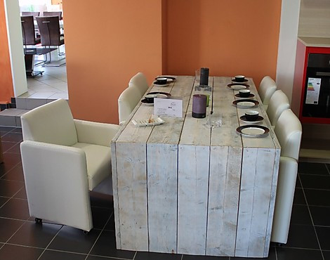 Massiver Holztisch - Wismar White wash Beize
