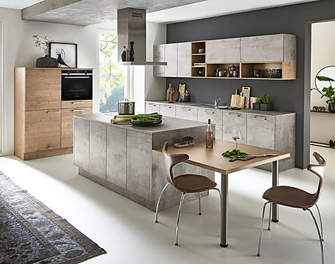 mit SIEMENS Elektrogeräte und GROHE Zubehör - STONE / TIMBER