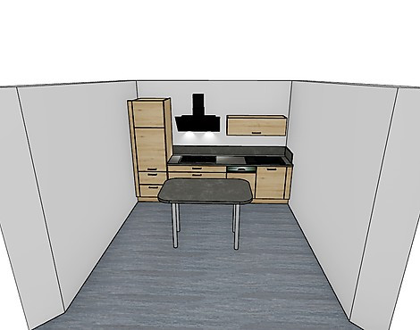 Küche Riva Eiche San Remo Nachbildung Metallgriff Altsilberfarbig - Küche Riva Eiche San Remo 58635