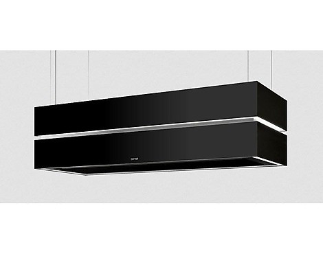 -Top Gelegenheit aufgrund aktueller Situation- Deckenlifthaube Skyline Edge mit Deckenanschluss Vollversenkbarkeit oder Deckenmodul in schwarz glas - 1050002 Skyline BDL-115 -SKE incl. 1050026 BDL 115 Deckenanschluss mit Vollversenkbarkeit Umluft