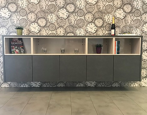Ausstellungsstück Metal Stahl Grau/ SHD Sahara / STG Stahl Grau - Sideboard