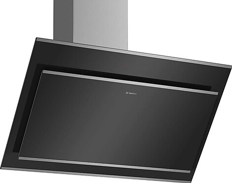 Bosch Serie | 4 Wandesse 90 cm Klarglas schwarz bedruckt DWK97IM60 (Lager) - DWK97IM60
