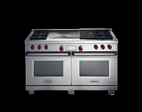 Wolf Gas-/Elektrokombigerät mit Steakgrill und Griddie Teppanyaki - ICBDF606CG