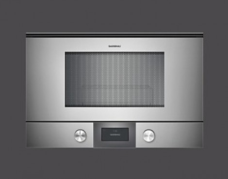 Gaggenau Mikrowelle Serie 200 Metallic NEUGERÄT - BMP 224110 rechtsangeschlagen