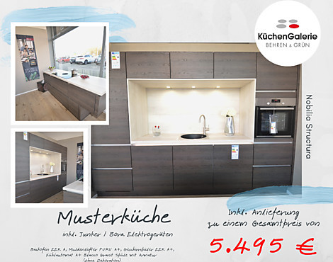 Musterküche Nobilia - Structura Gladstone Oak