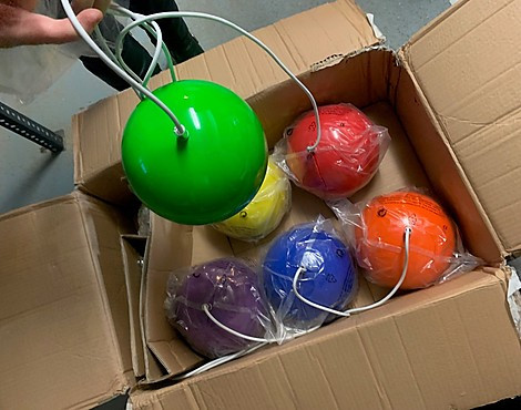 Bunte 6 Pendelleuchte OVP - invicta Design Hängeleuchte XL