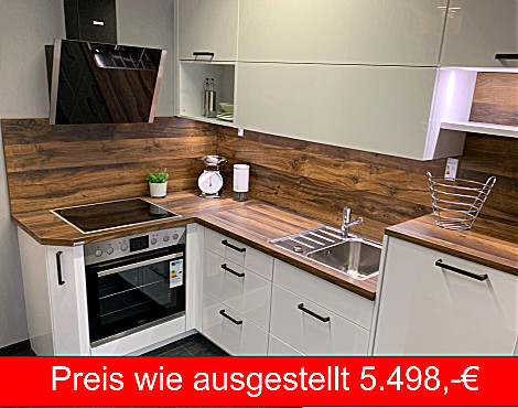 Zanussi - Nobilia Lacklaminat Alpinweiß Hochglanz Koje 9 - Flash