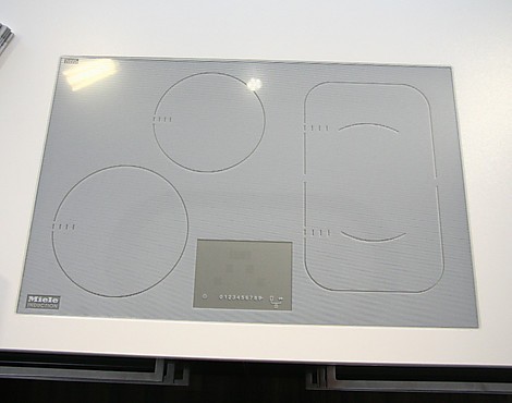 Miele KM 6349 Induktionskochfeld - flächenbündig - Dekor weiß - KM 6349 Miele Autark-Induktions-Kochfeld