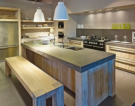 Moderne Landhausküche in Robust Eiche - 955 Maastricht (Koje 206 KL)