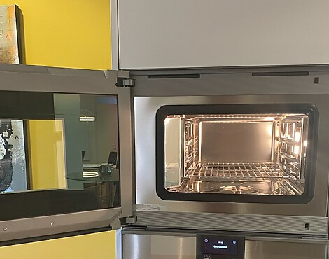 Verkauf Austellung - BS475111 Dampfbackofen Serie 400 Edelstahl Linksbeschlag