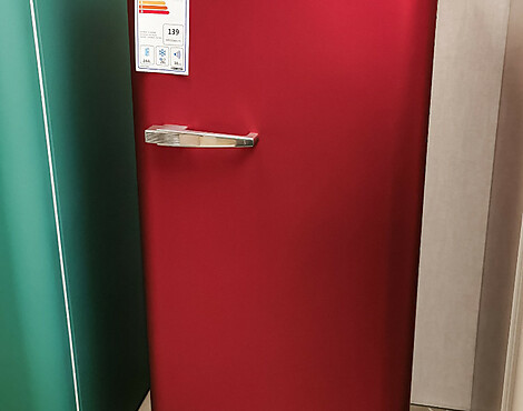 Standkühlschrank mit Gefrierfach ruby red 50er Jahre Retro Design - FAB28RDRB3