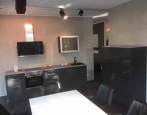 Moderne Hochglanzküche in graphit - Laser brillant MAX