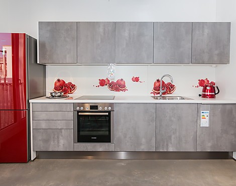 Moderne Küchenzeile in Betonoptik - Sierra 211 Oxidbeton