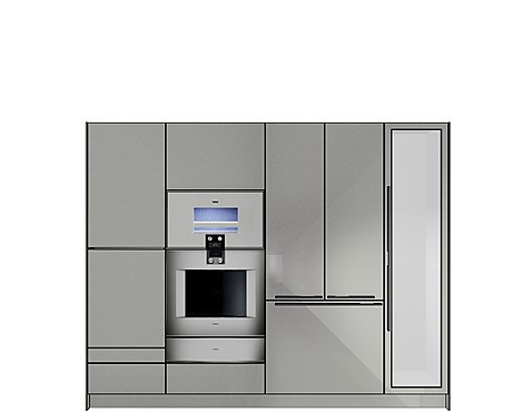 *Musterzeile Objekt 3.1 b3 Edelstahl-Hochschrank-Block* - *b3-83 CNXX Edelstahl*