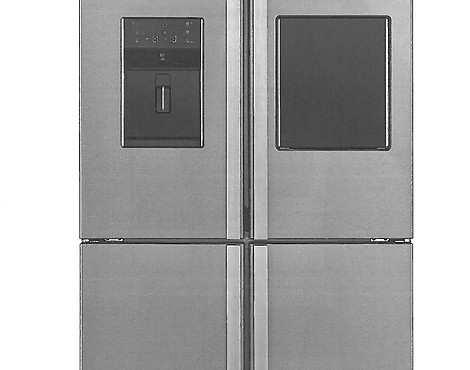 Side by Side Standkühlschrank 4 trg Neu - SBSQ 465T