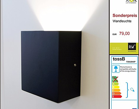 tossB - Wandleuchte - Brick H