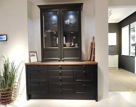 NEUER PREIS !!! Landhaus Buffet Bristol schwarz von der Küchenmeile - VHB Bristol Buffet Koje 10 Hausmesse