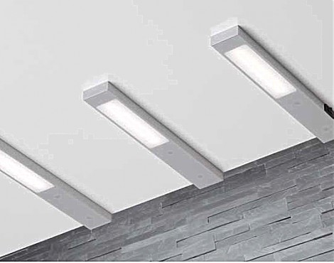 LED 3er LEUCHTENSET Maße: Länge 20 cm, Breite 3 cm, Höhe 1 cm - 413-3