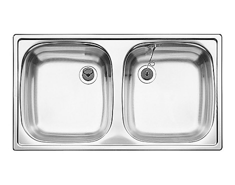 Edelstahl Spüle - Top ED 8x4