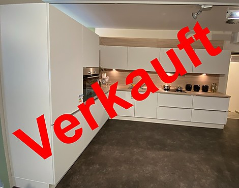 - Schlichte elegante L-Küche - Speed weiß matt