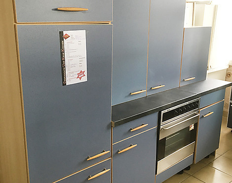 kleine Küchenzeile in Blau / Gebraucht - kleine Küchenzeile in Blau / Gebraucht