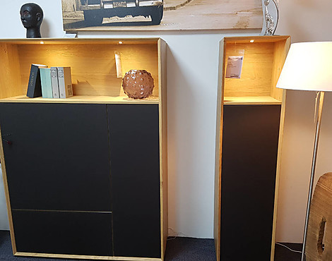 Wildeiche massiv - Highboard Salamanca Global