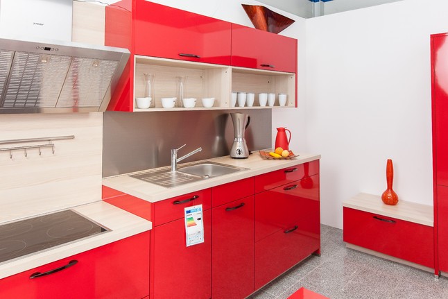 Nobilia musterküche moderne rote wohn und essküche ... Küche nobilia rot