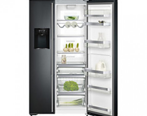 Schnell sein lohnt sich! Sie erhalten eine Rückzahlung von bis zu 200€ nach Kaufabschluss - Side-by-Side Serie 200 mit 4 Klimazonen und Eisbereiter und Vollglastüren in Gaggenau Anthrazit - RS295355