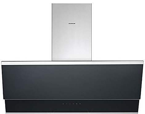 (Silverline, Ausstellungsstück) - SILVERLINE ZEW 853 SE Wandhaube, Edelstahl/Schwarzglas, 800mm